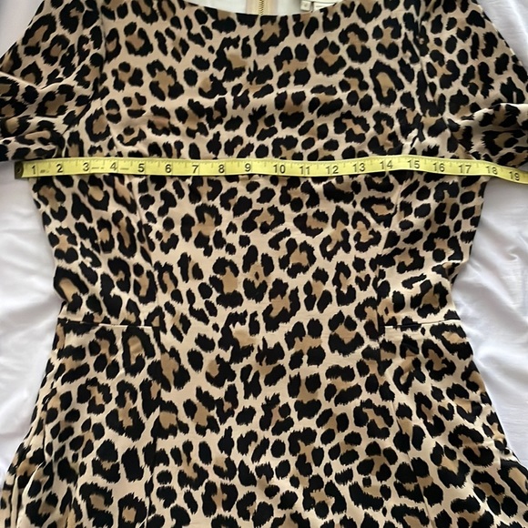 Kate Spade 3/4" Sleeve Leopard Print Ponte Dress! - Picture 13 of 16